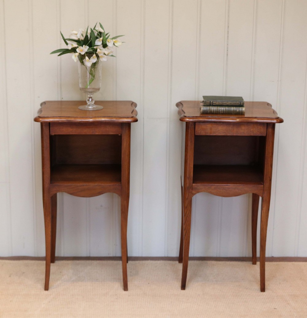 Pair Of French Oak Bedside Cabinets View VII