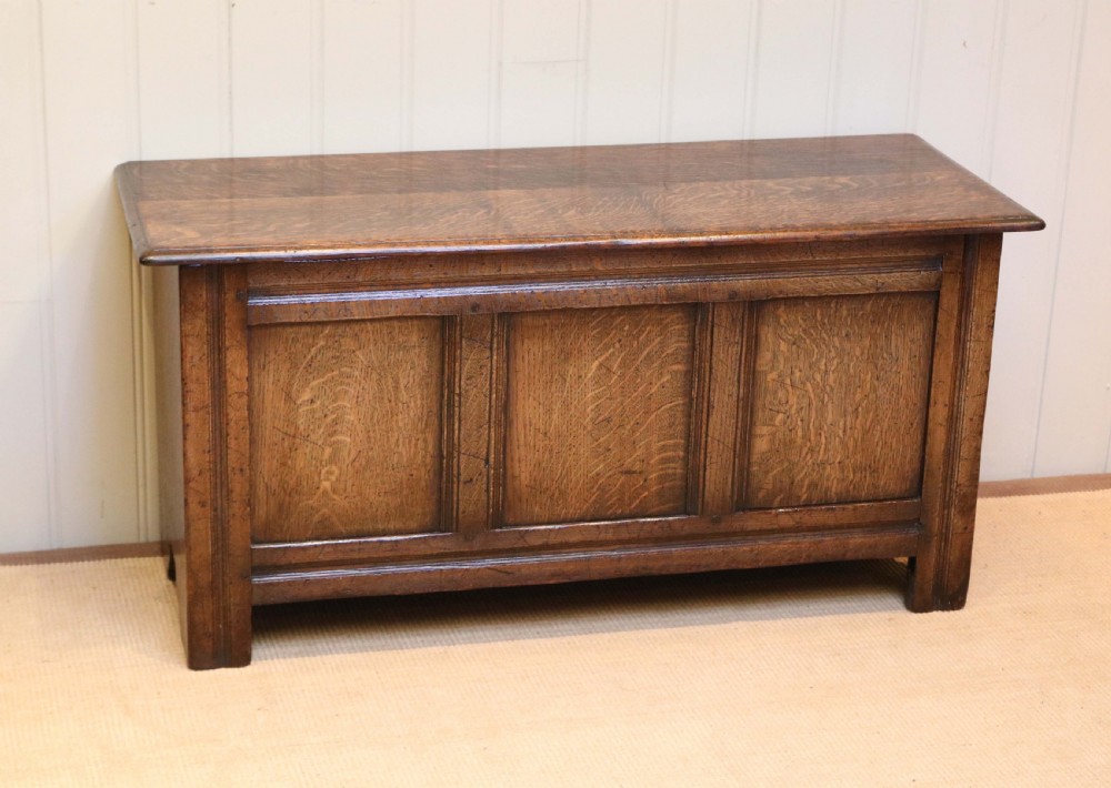 1920s Solid Oak Coffer