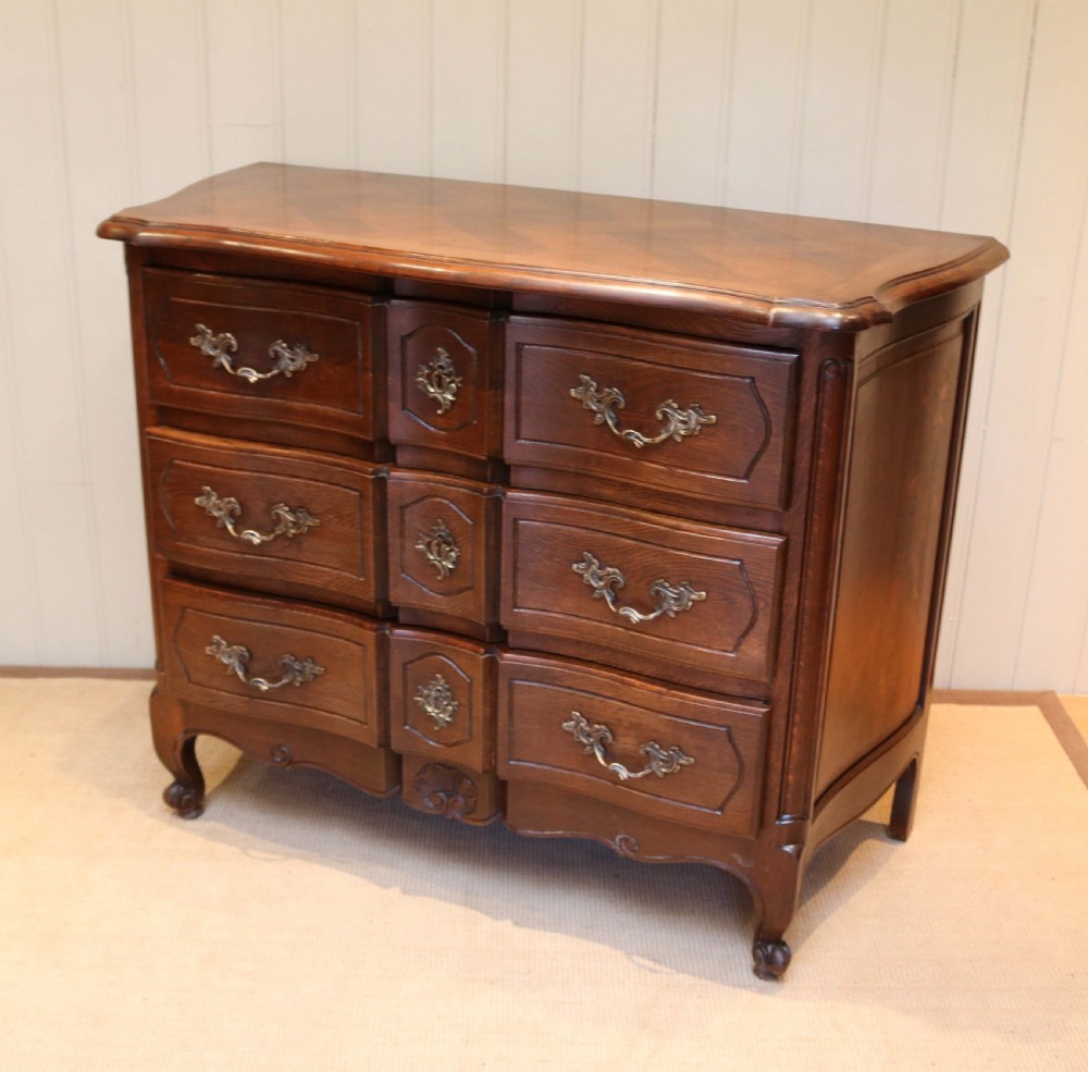 French Oak Serpentine Chest Of Drawers View VIII