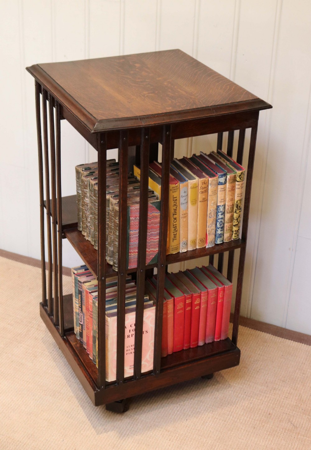 Oak Revolving Bookcase