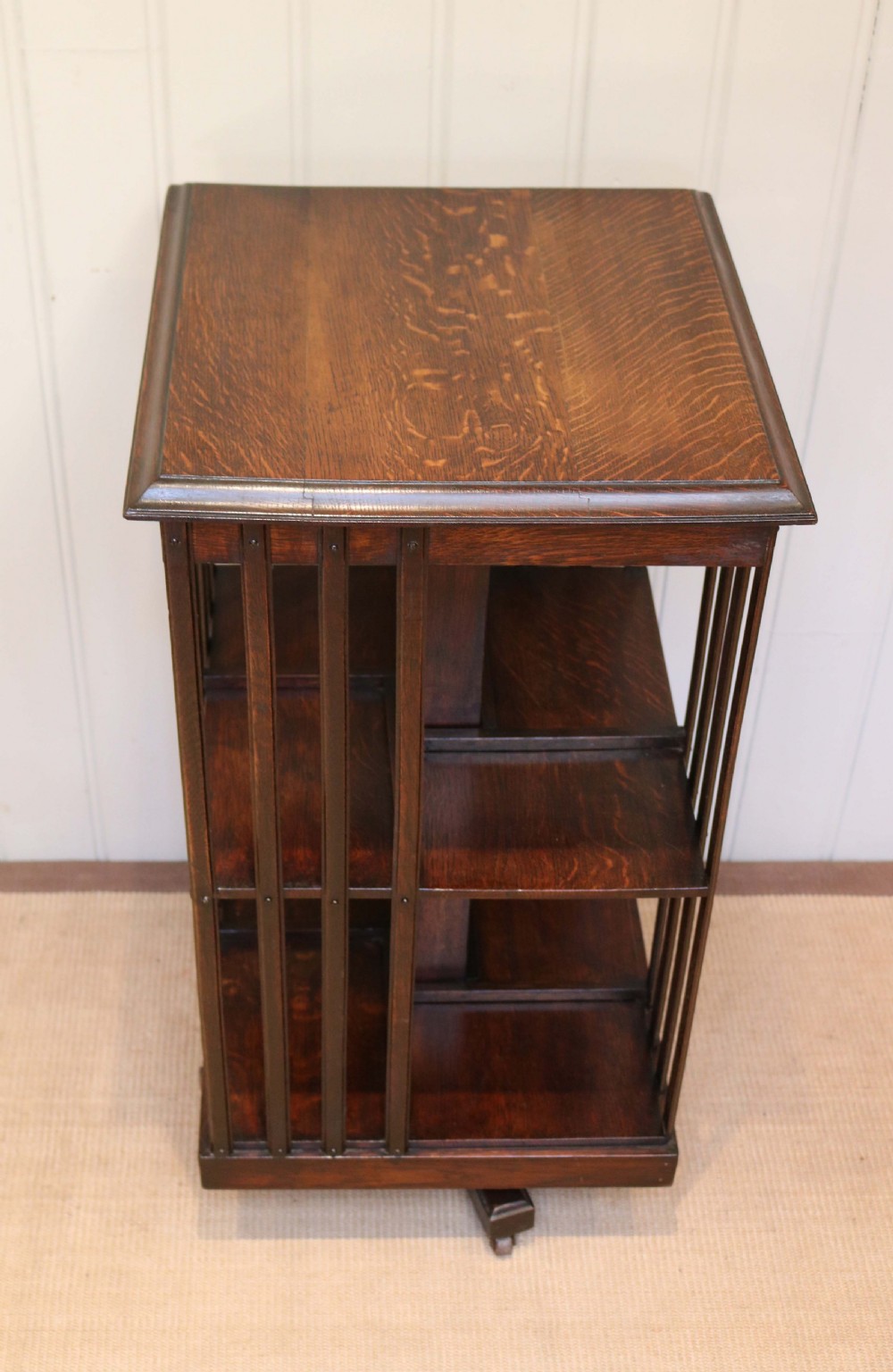 Oak Revolving Bookcase View IV