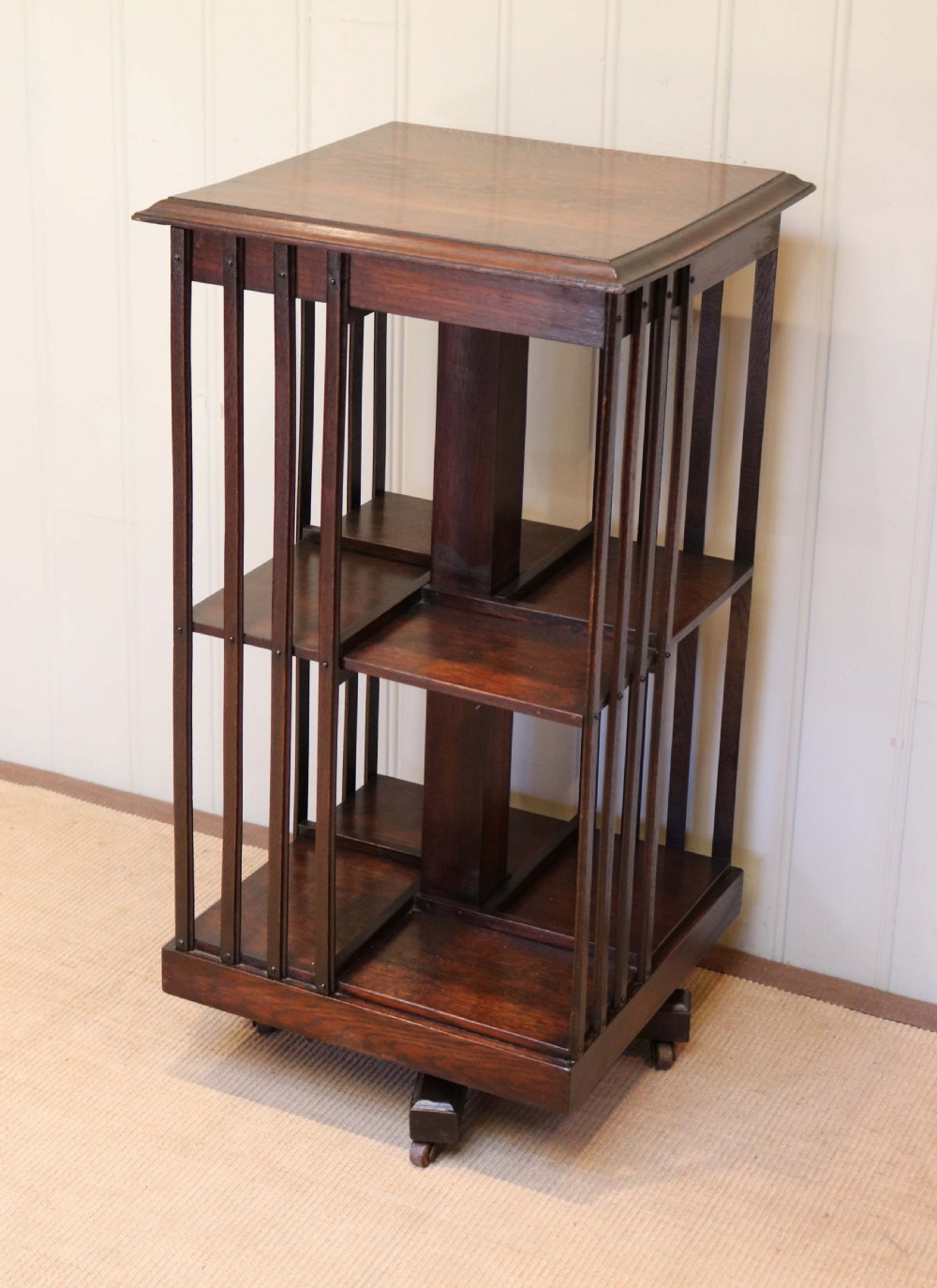Oak Revolving Bookcase View VI