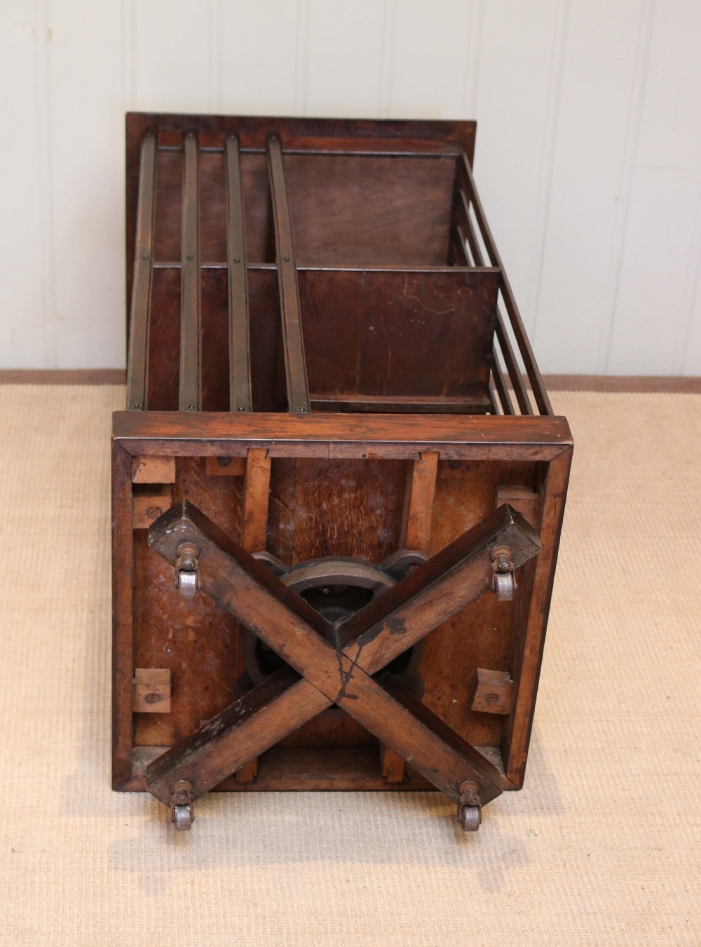 Oak Revolving Bookcase View VIII