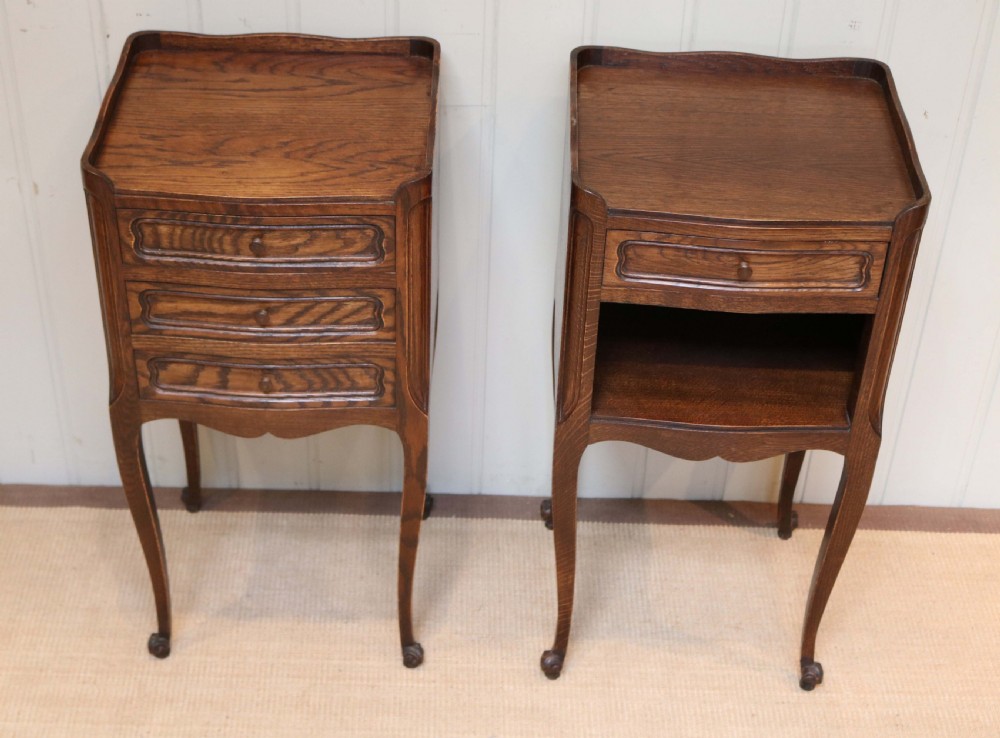 Pair Of French Oak Bedside Cabinets  View IV