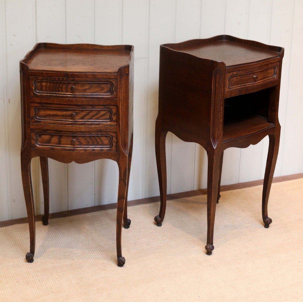 Pair Of French Oak Bedside Cabinets  View VI