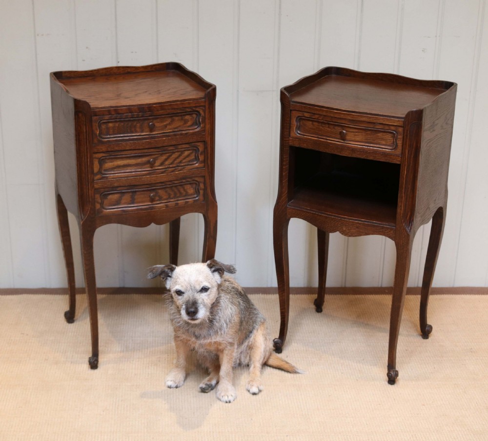 Pair Of French Oak Bedside Cabinets  View VII