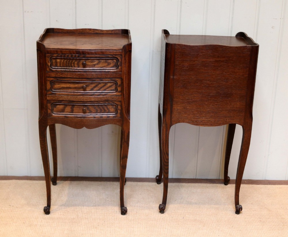 Pair Of French Oak Bedside Cabinets  View VIII