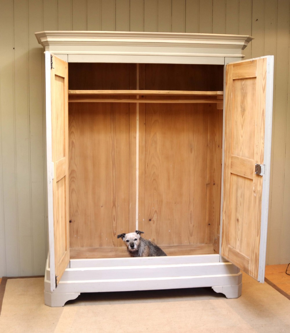 Large Continental Painted Two Door Wardrobe View III