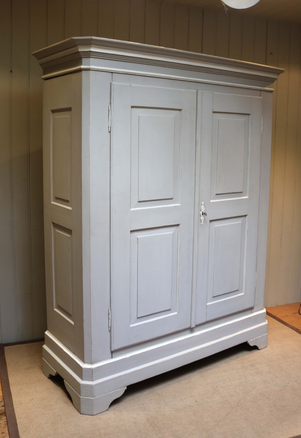 Large Continental Painted Two Door Wardrobe View IV