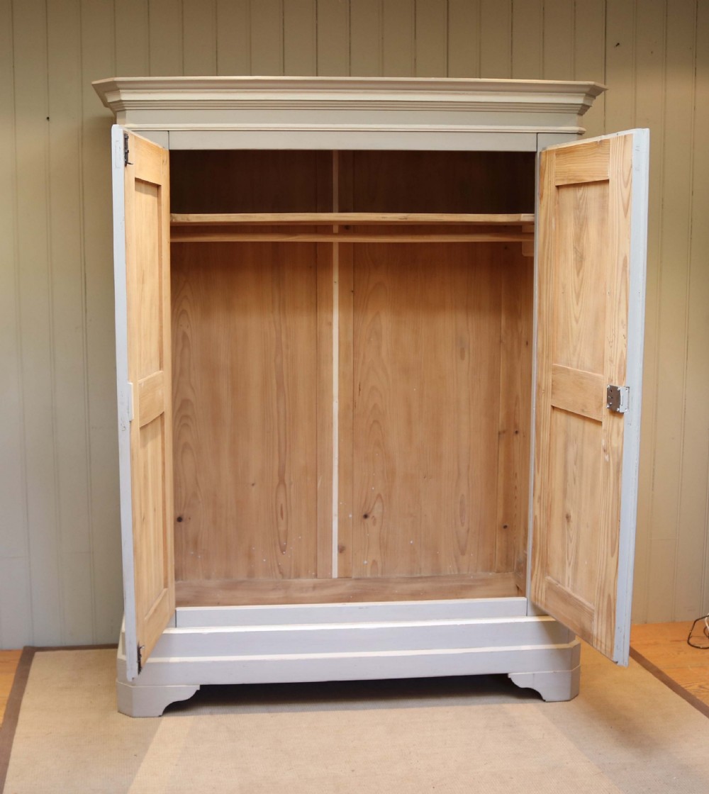 Large Continental Painted Two Door Wardrobe View V