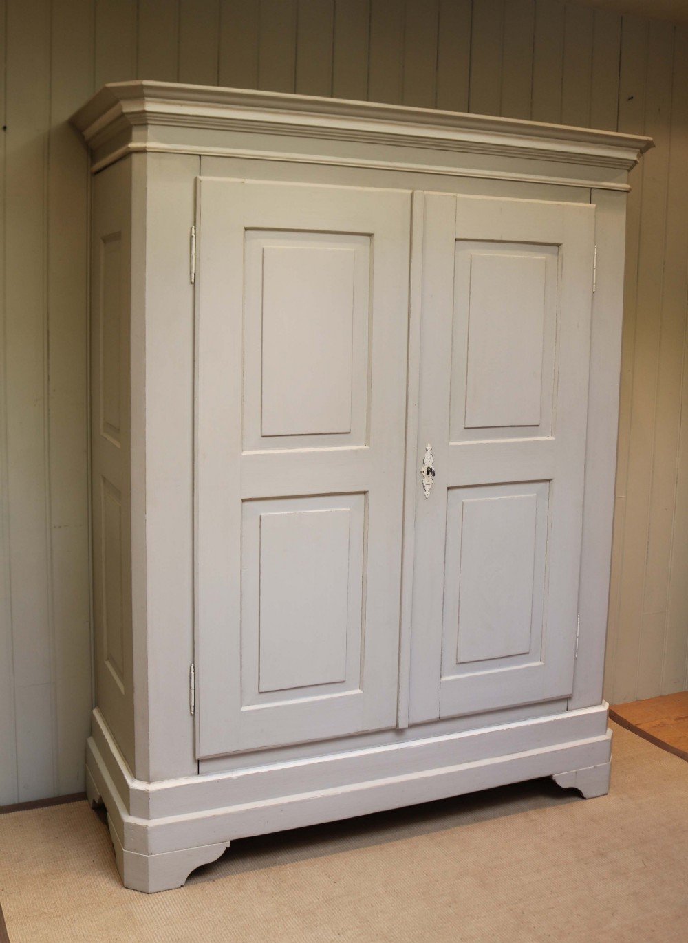 Large Continental Painted Two Door Wardrobe View VI
