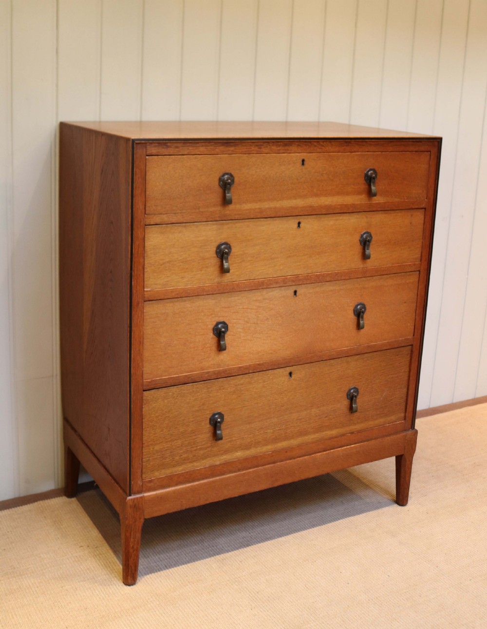 Oak Art Deco Chest Of Drawers View II