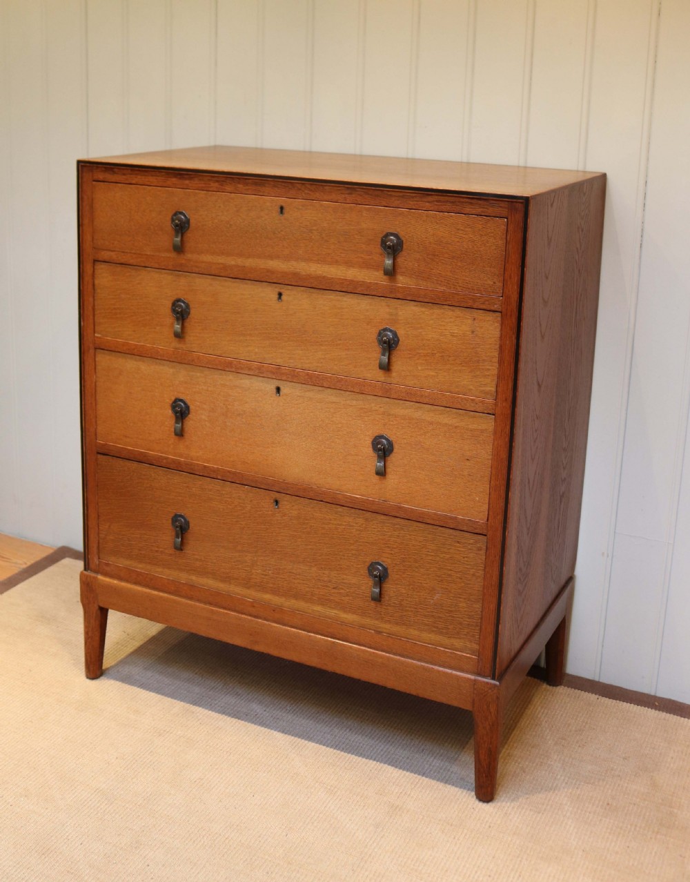 Oak Art Deco Chest Of Drawers View III