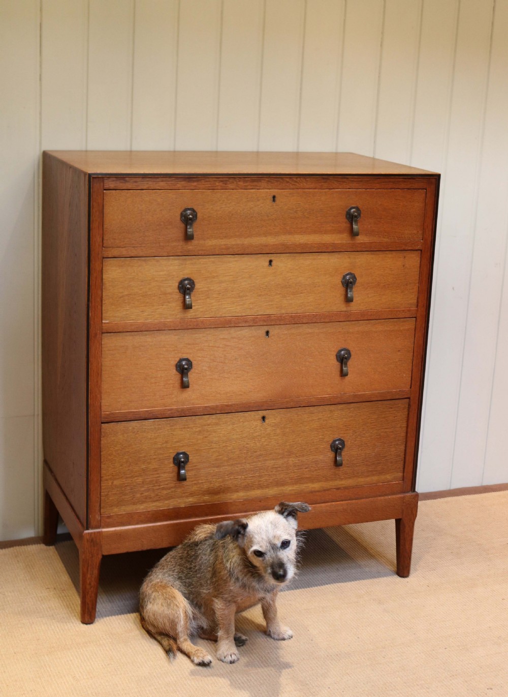 Oak Art Deco Chest Of Drawers View IV