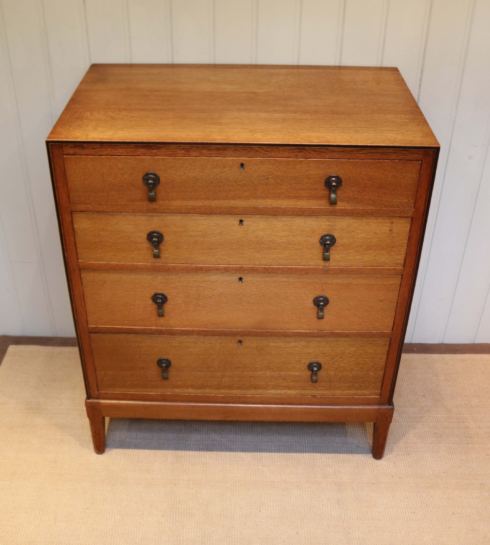 Oak Art Deco Chest Of Drawers View V
