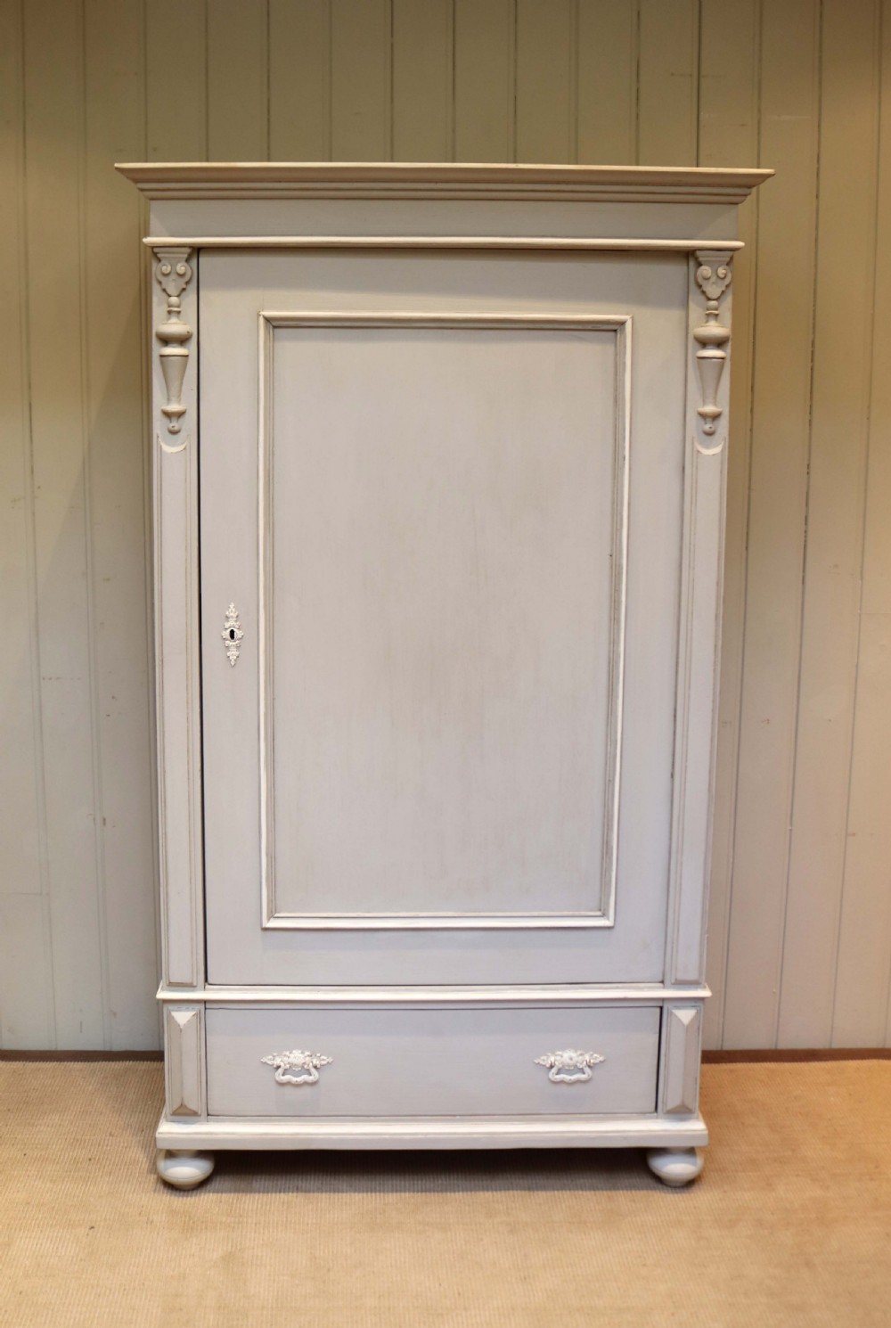 Late 19th Century Painted Continental Cupboard  View II