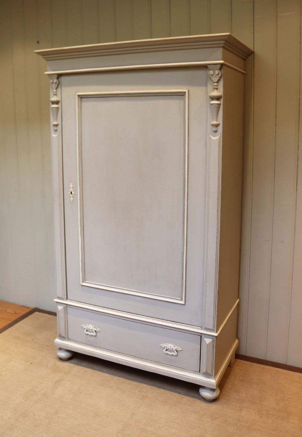 Late 19th Century Painted Continental Cupboard  View III
