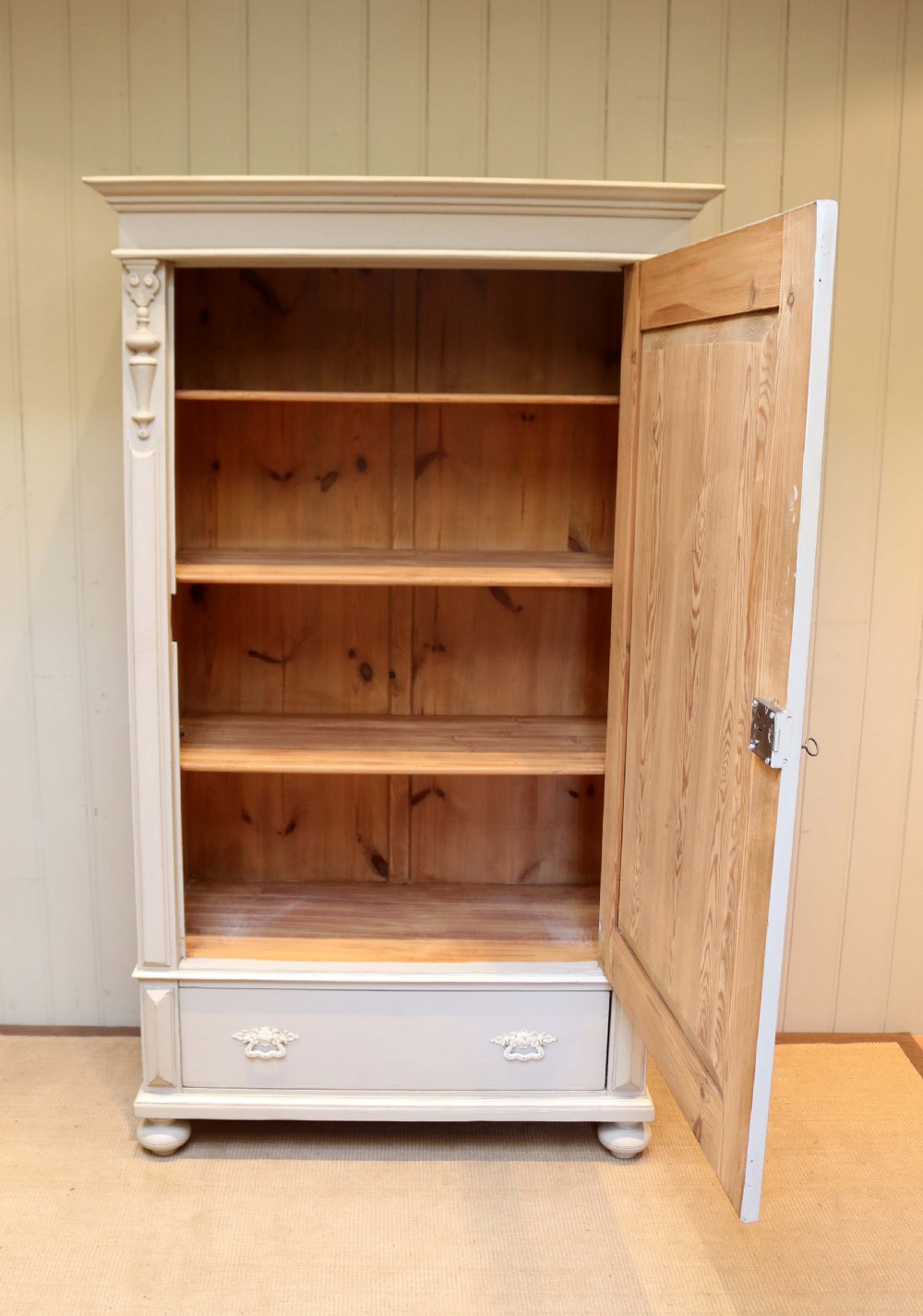 Late 19th Century Painted Continental Cupboard  View IV