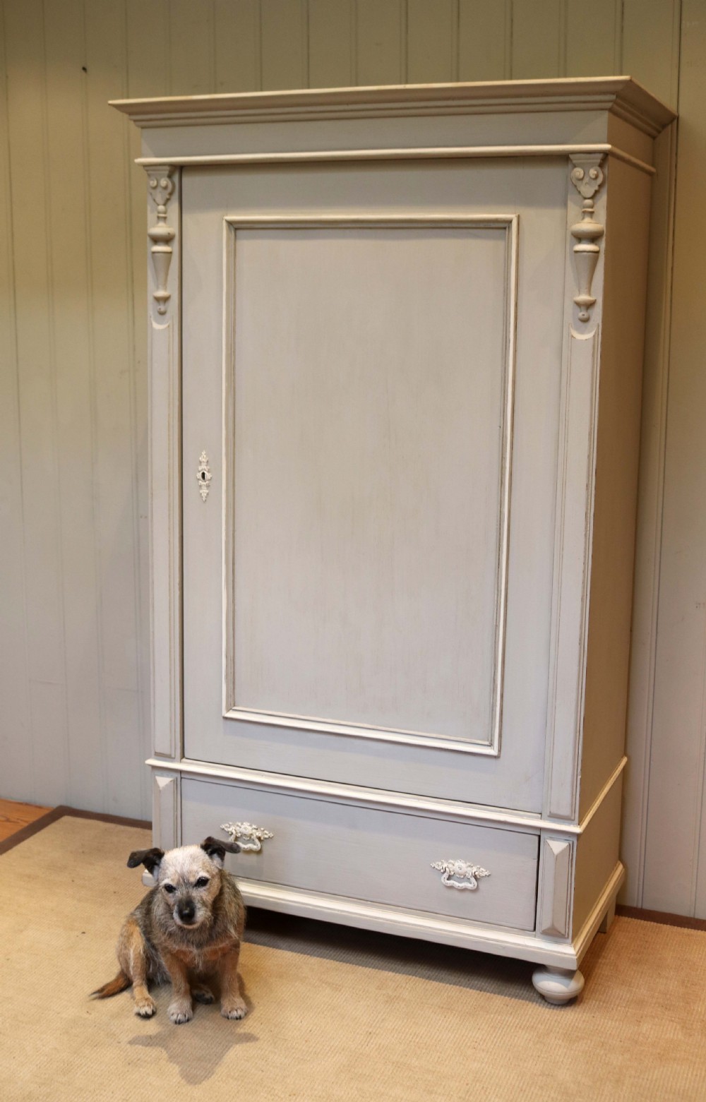 Late 19th Century Painted Continental Cupboard  View V