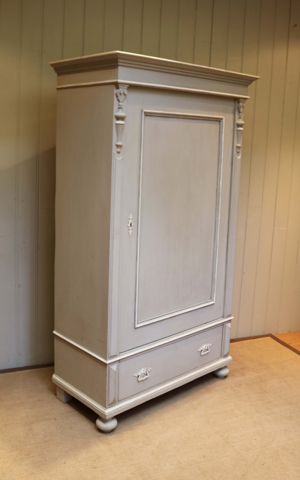 Late 19th Century Painted Continental Cupboard  View VI