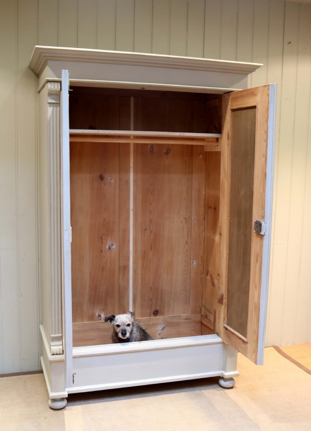 Late 19th Century Continental Painted Two door Wardrobe  View IV
