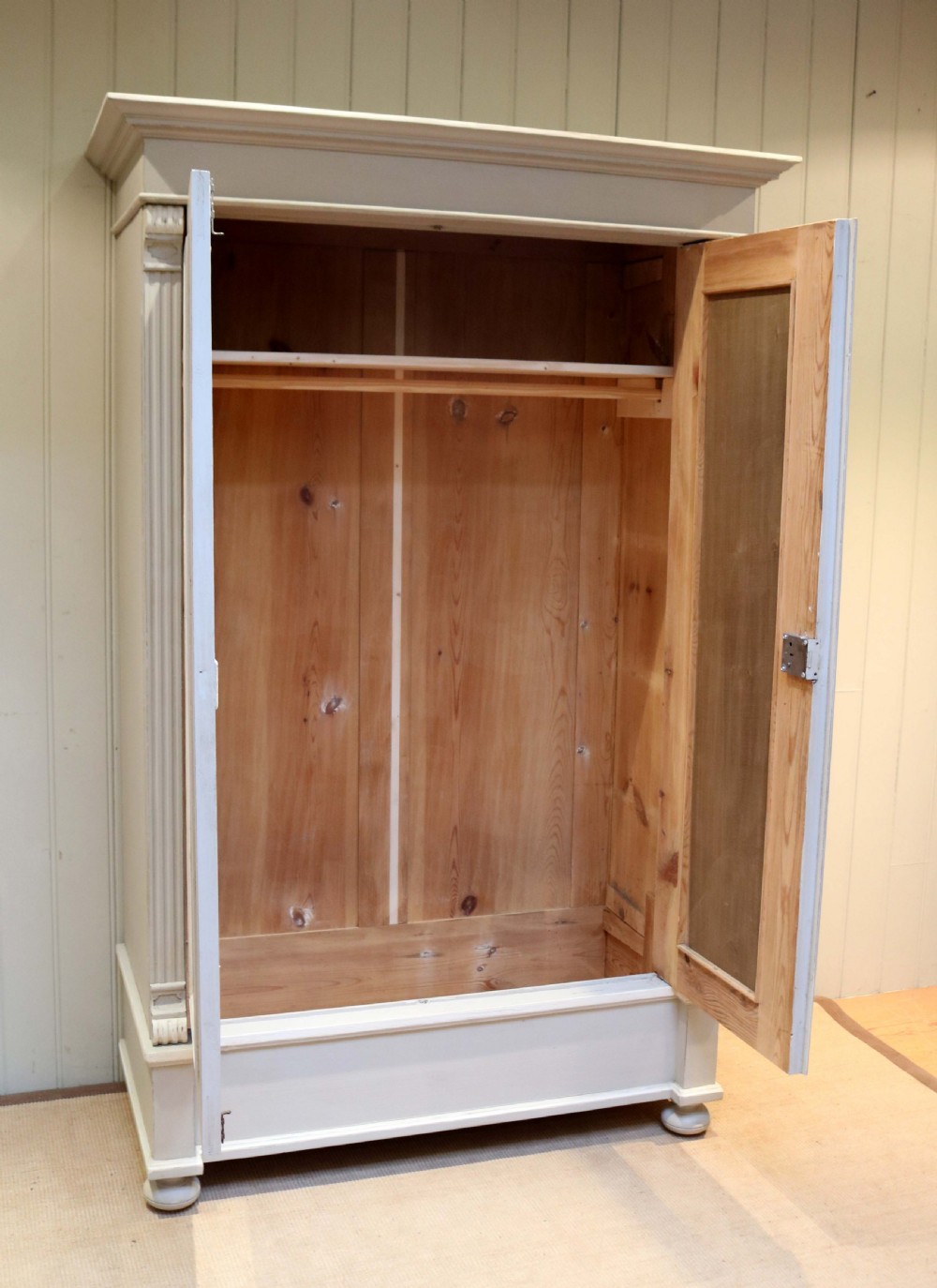 Late 19th Century Continental Painted Two door Wardrobe  View VII
