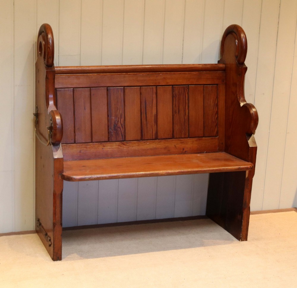 Pitch Pine Church Pew 