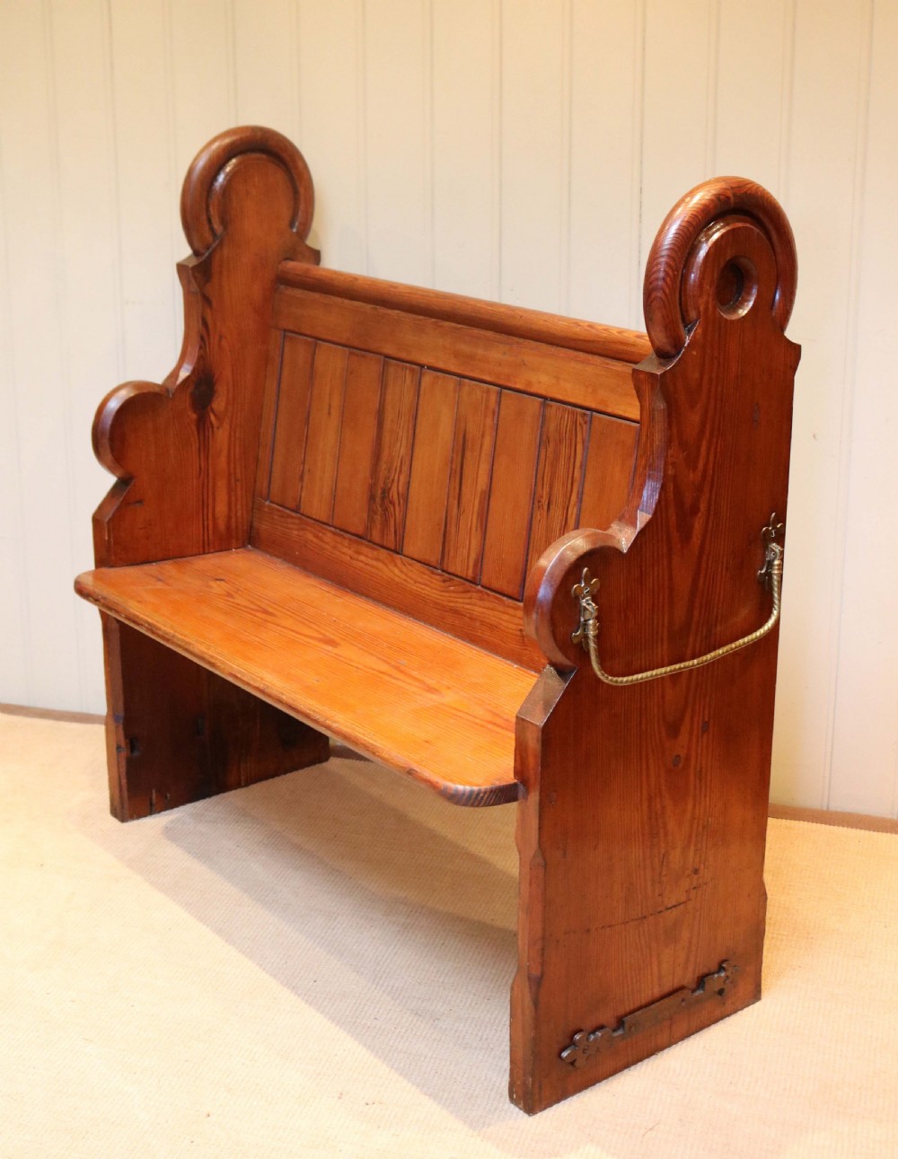 Pitch Pine Church Pew  View IV