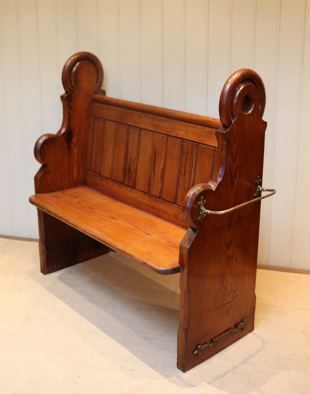 Pitch Pine Church Pew  View VIII