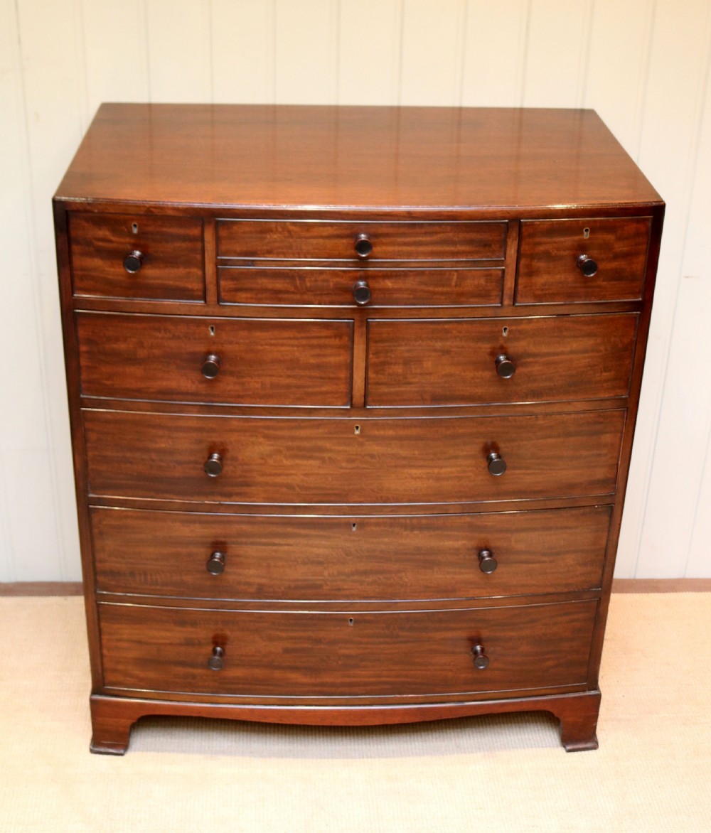Mahogany Bow Front Chest Of Drawers View VIII