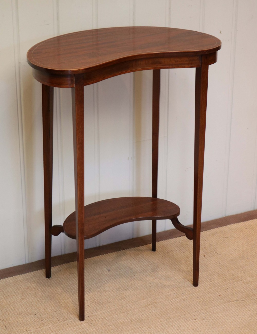 Edwardian Inlaid Kidney Shaped Table View II