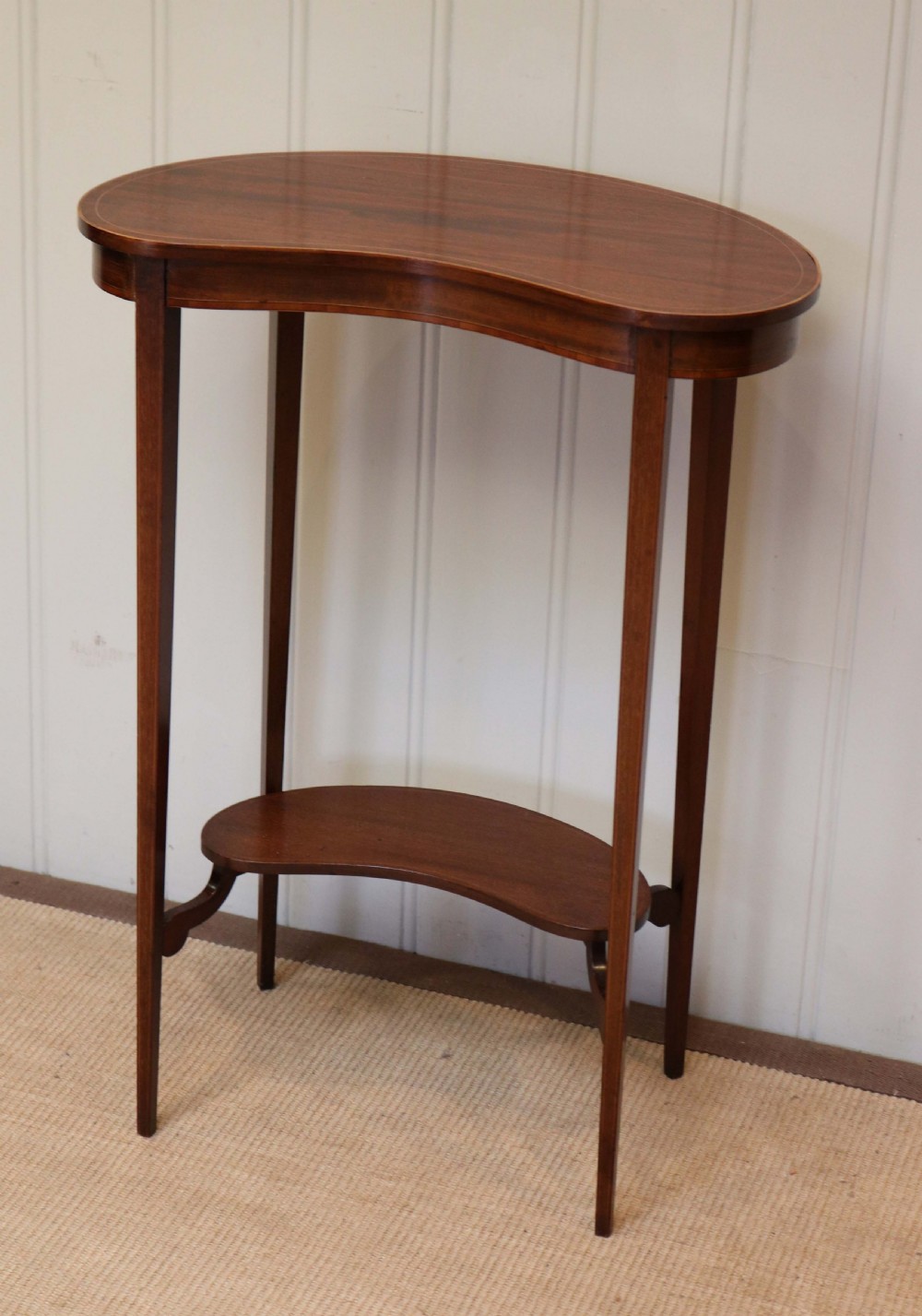 Edwardian Inlaid Kidney Shaped Table View III