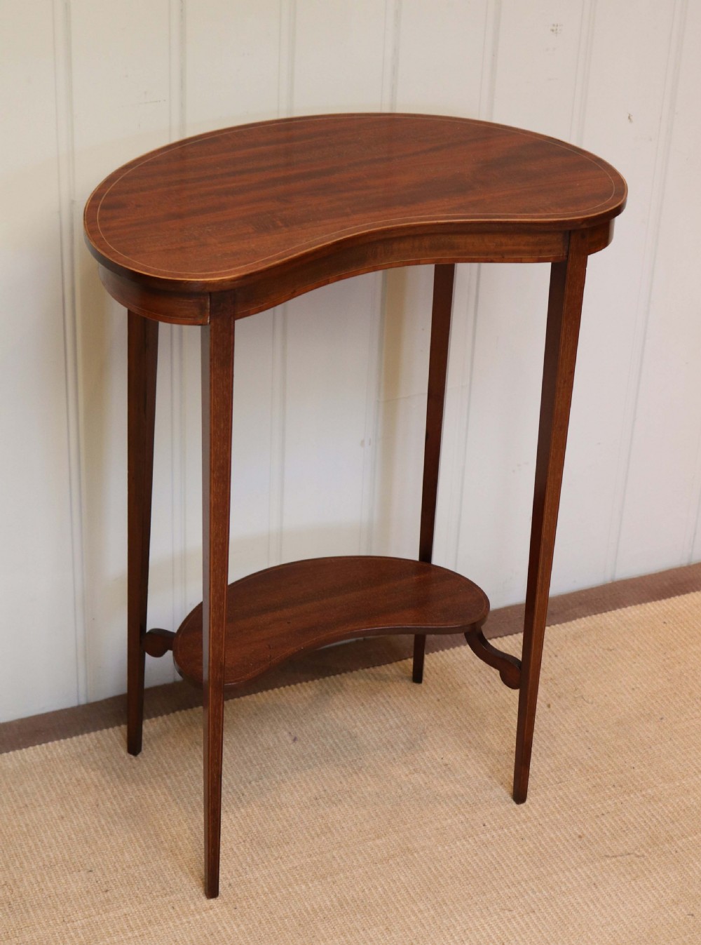 Edwardian Inlaid Kidney Shaped Table View IV