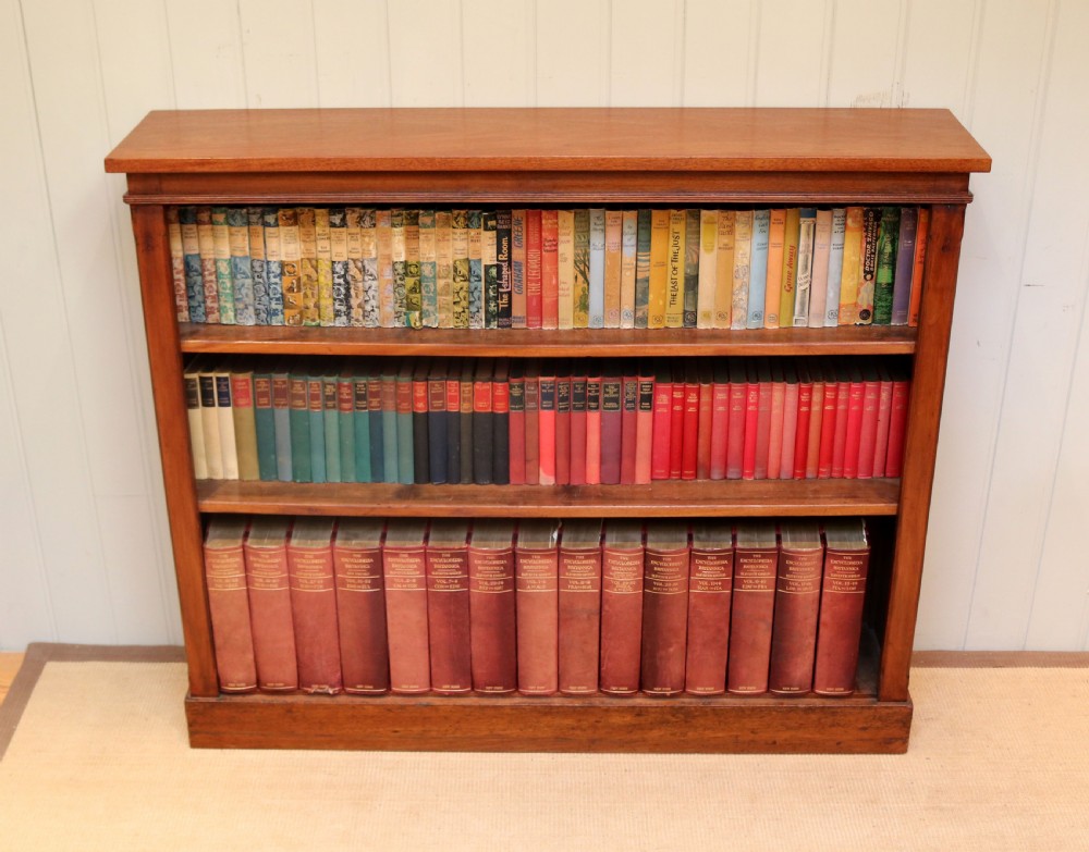 Victorian Open Mahogany Bookcase