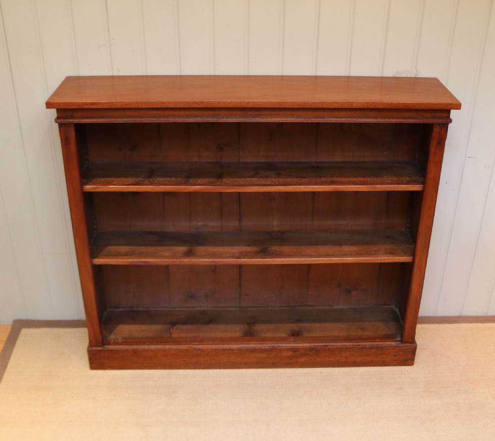 Victorian Open Mahogany Bookcase View II
