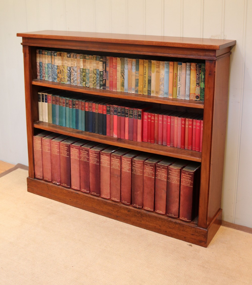 Victorian Open Mahogany Bookcase View III