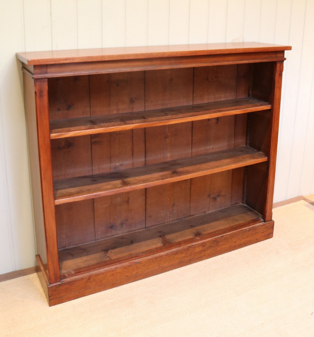 Victorian Open Mahogany Bookcase View IV