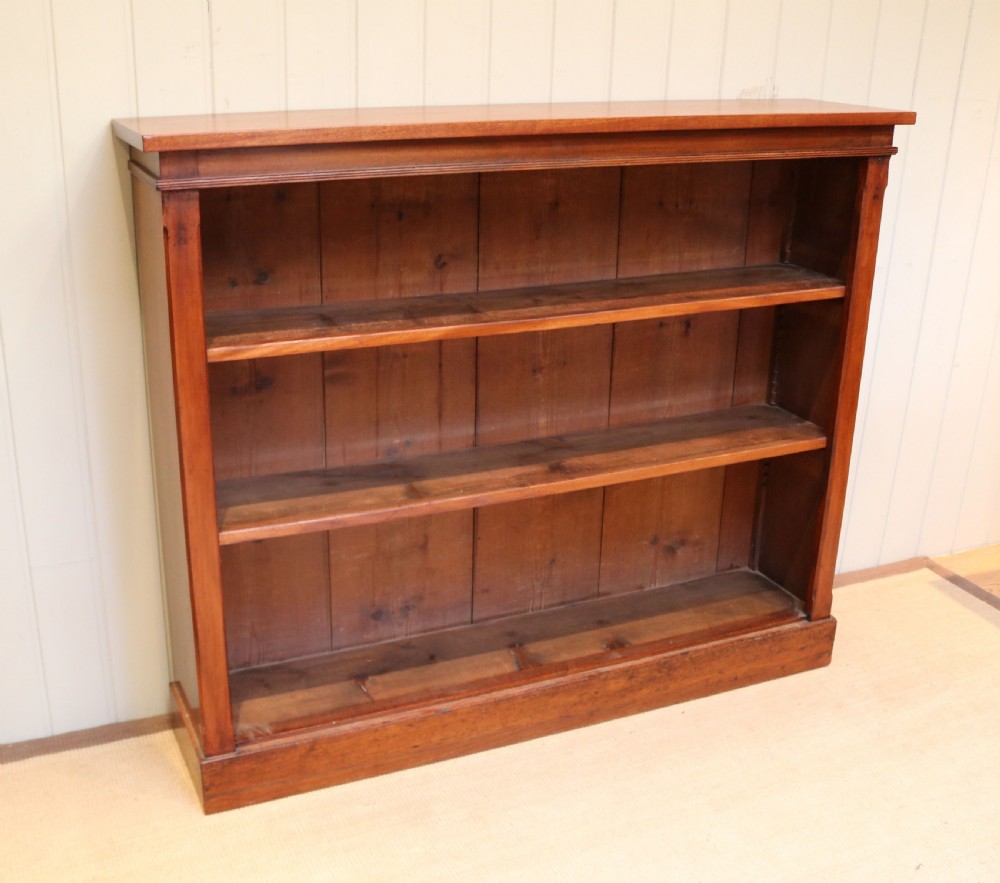 Victorian Open Mahogany Bookcase View VI
