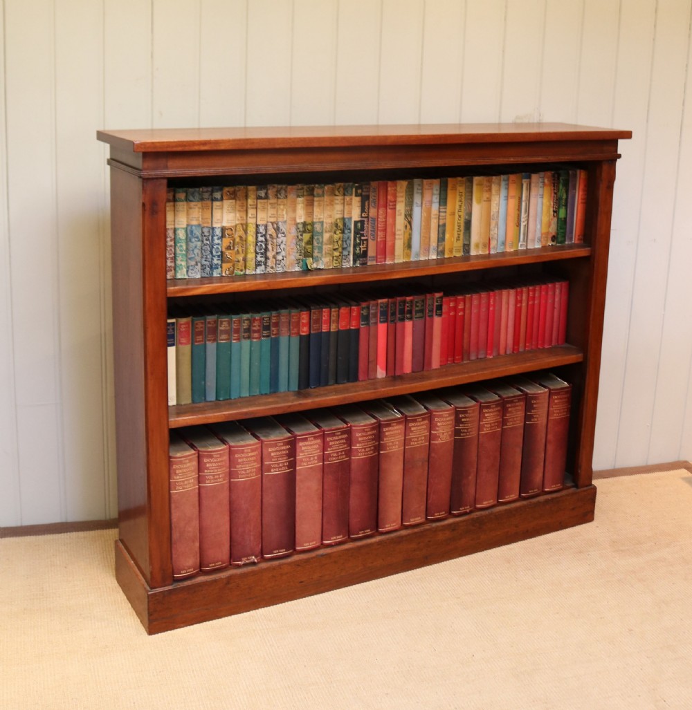 Victorian Open Mahogany Bookcase View VII