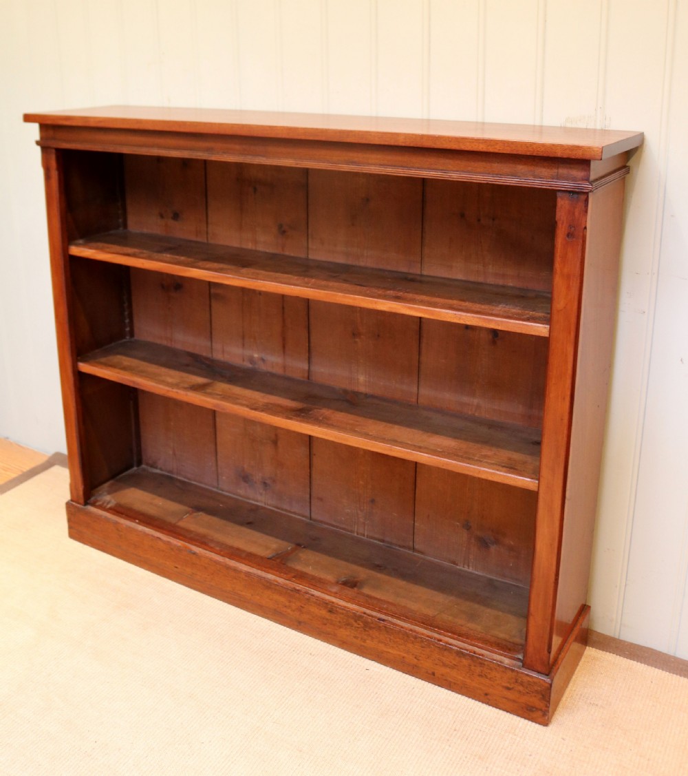 Victorian Open Mahogany Bookcase View VIII