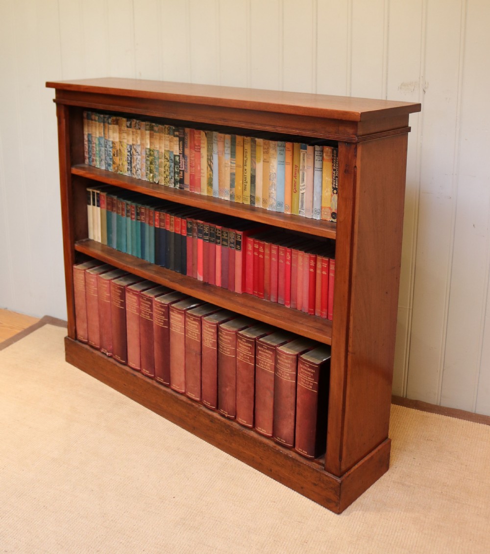 Victorian Open Mahogany Bookcase View IX