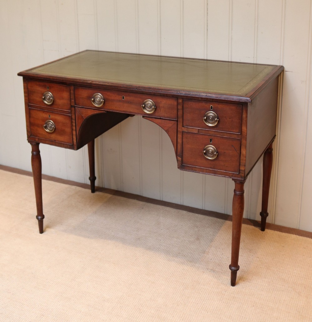 Mahogany Kneehole Desk View IV