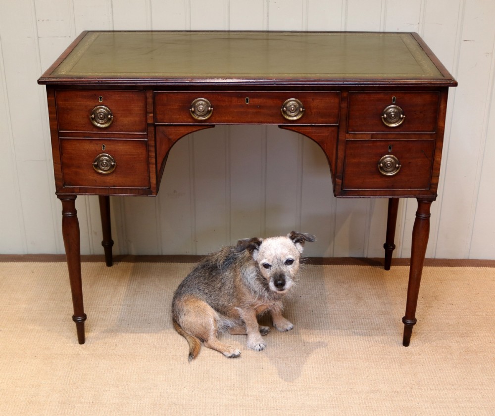 Mahogany Kneehole Desk View VIII