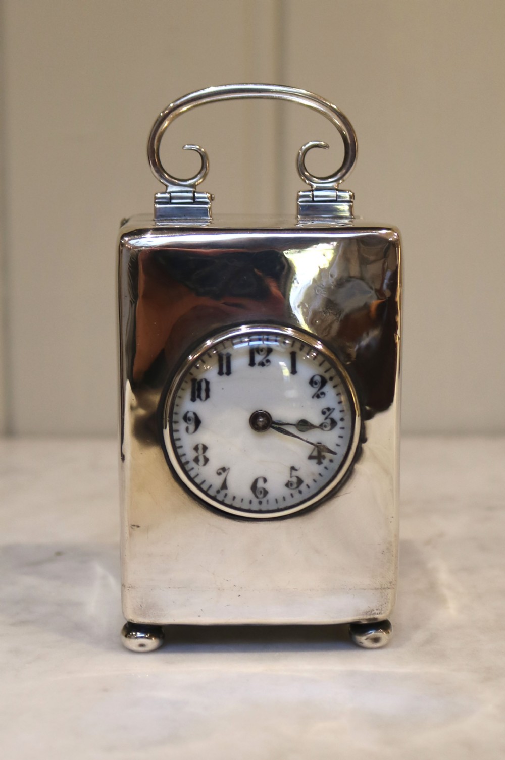 Solid Silver Carriage Clock (England and France, 1903)