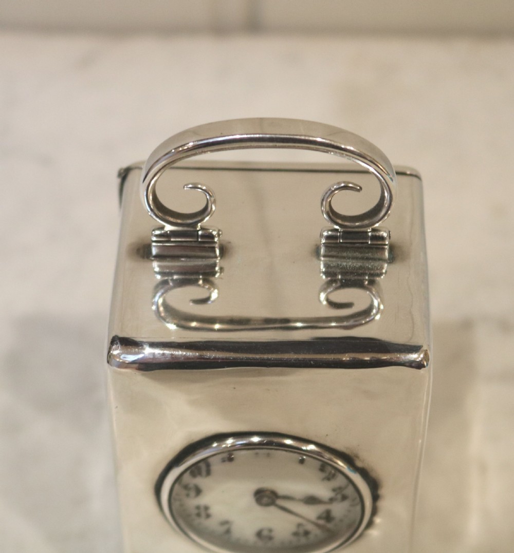 Solid Silver Carriage Clock (England and France, 1903) View III