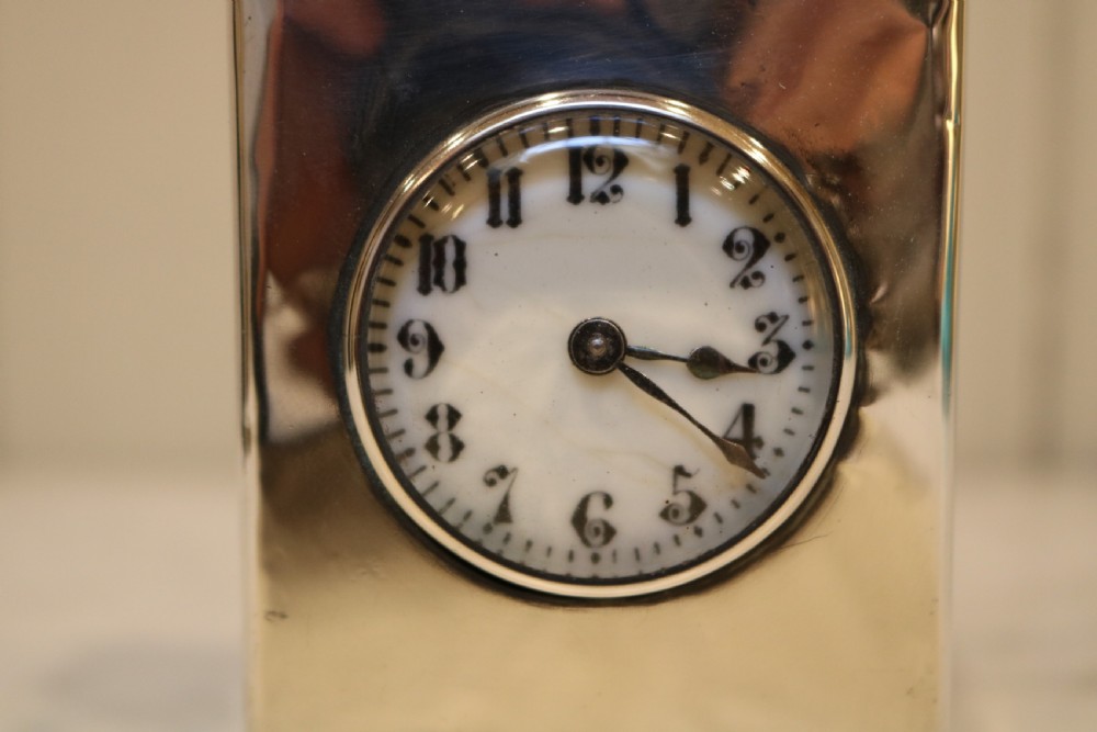 Solid Silver Carriage Clock (England and France, 1903) View IV