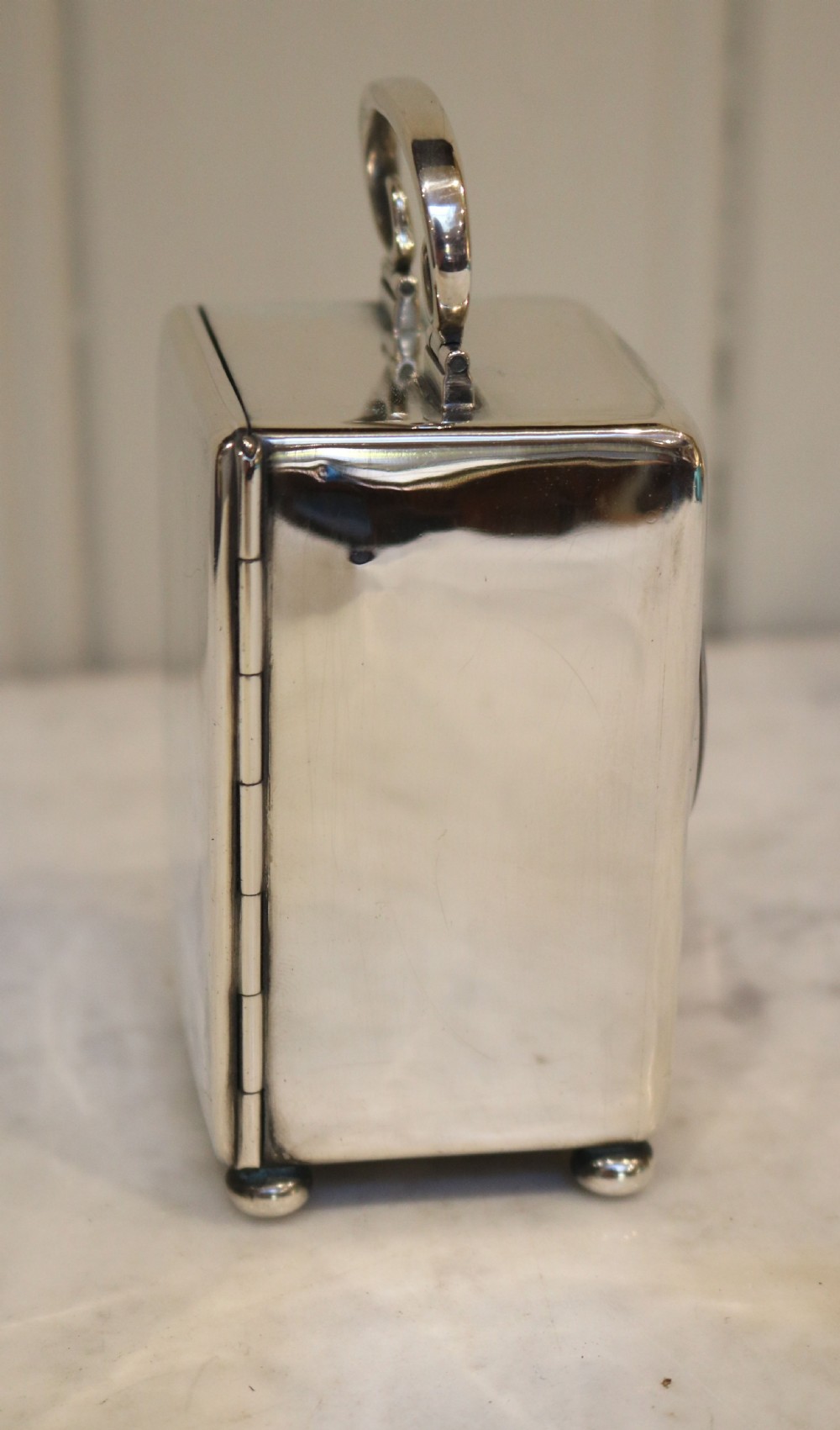 Solid Silver Carriage Clock (England and France, 1903) View V