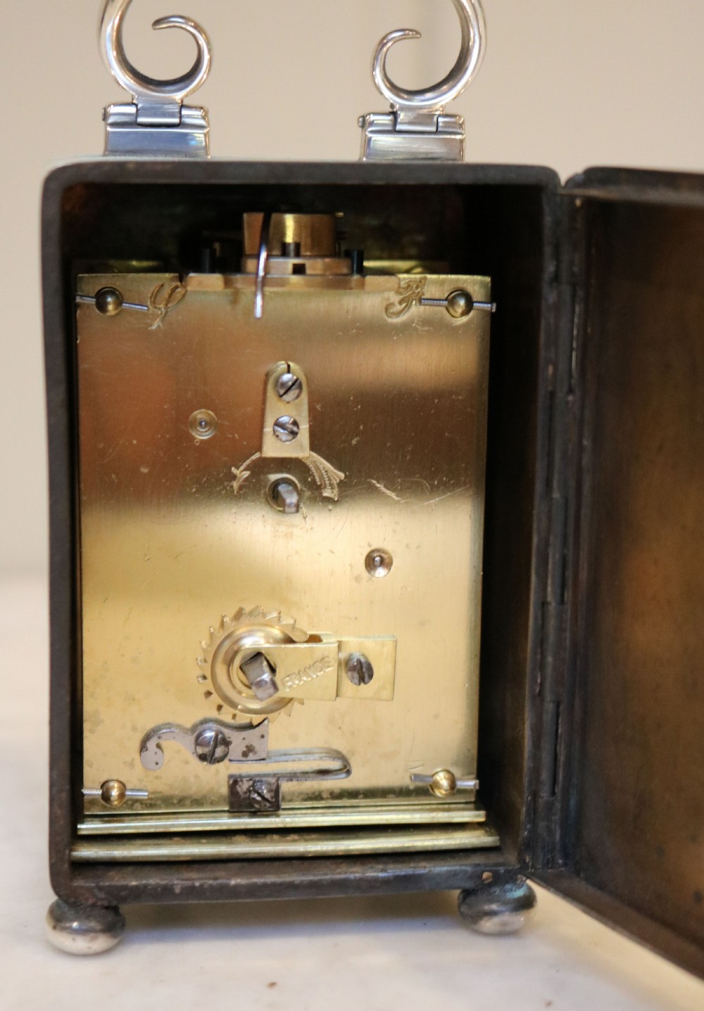 Solid Silver Carriage Clock (England and France, 1903) View VIII