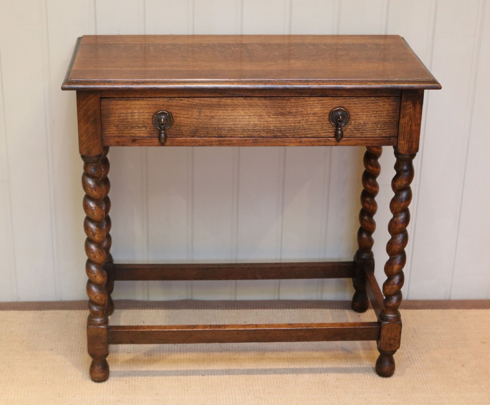 1920s Oak Side Table 
