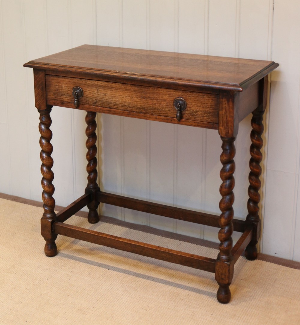 1920s Oak Side Table  View II